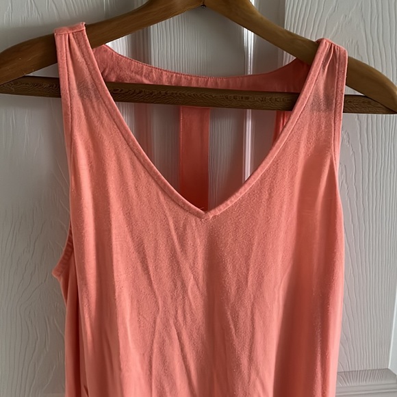 Mossimo Salmon Sun Dress With Cutout Back Size Large - Picture 2 of 7